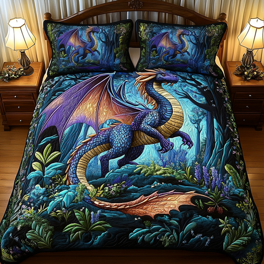 Enchanted Wings 3-Piece Quilted Bedding Set NCU0VH628