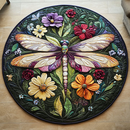 Enchanted Wings Quilted Round Mat NCU0PT3883