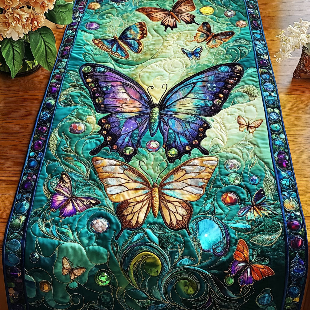 Enchanted Wings Quilted Table Runner NCU0NT4129