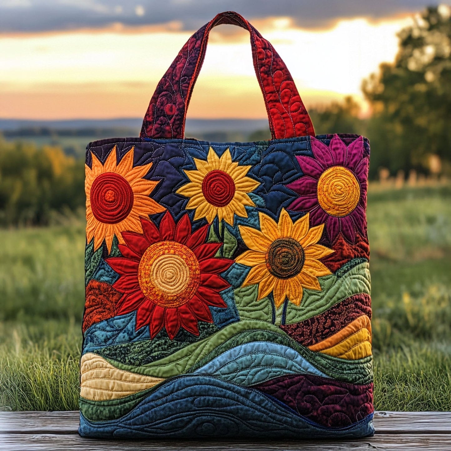 Endless Blooms Quilted Tote Bag NCU0PT7985