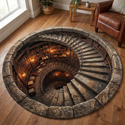 Endless Book Spiral Round Carpet NCU0TV1743