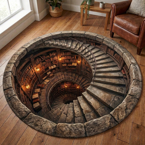 Endless Book Spiral Round Carpet NCU0TV1743