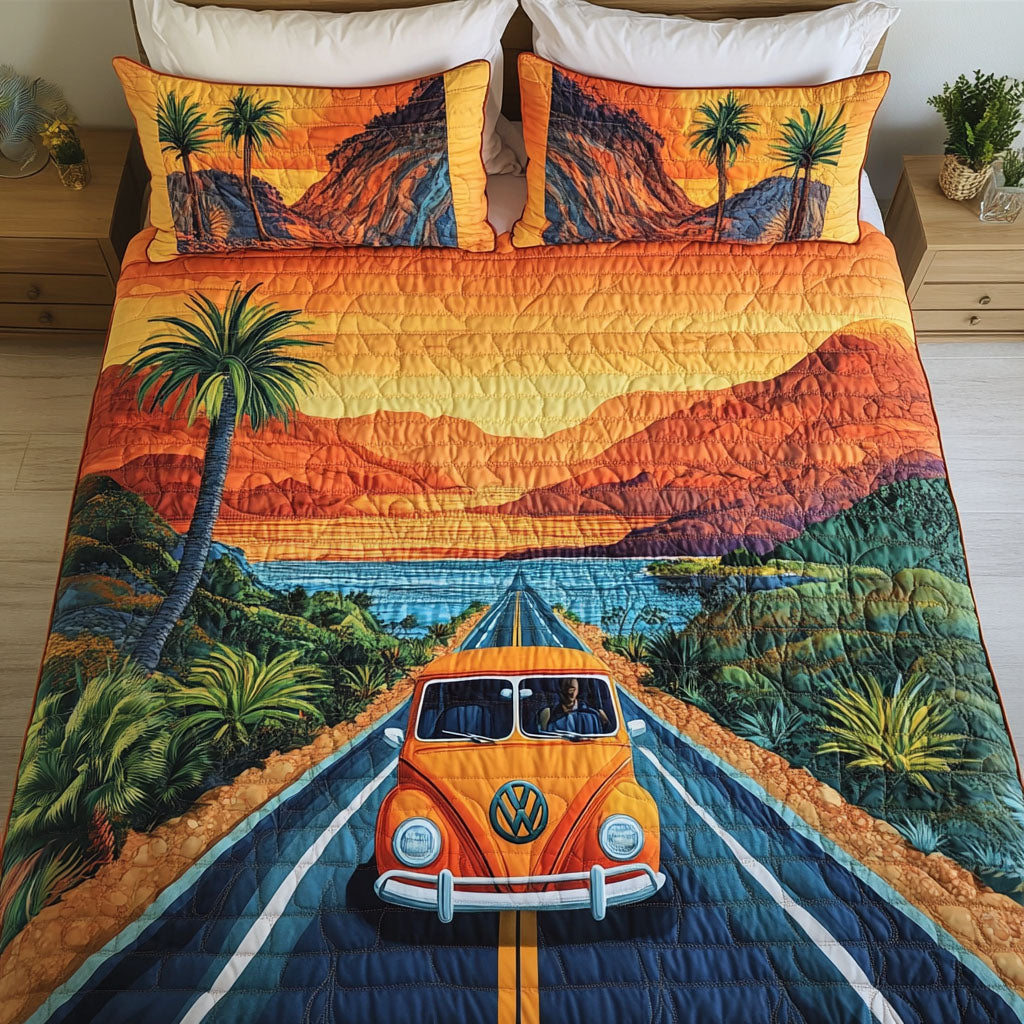 Endless Highway 3-Piece Quilted Bedding Set NCU0NT6112