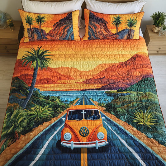 Endless Highway 3-Piece Quilted Bedding Set NCU0NT6112