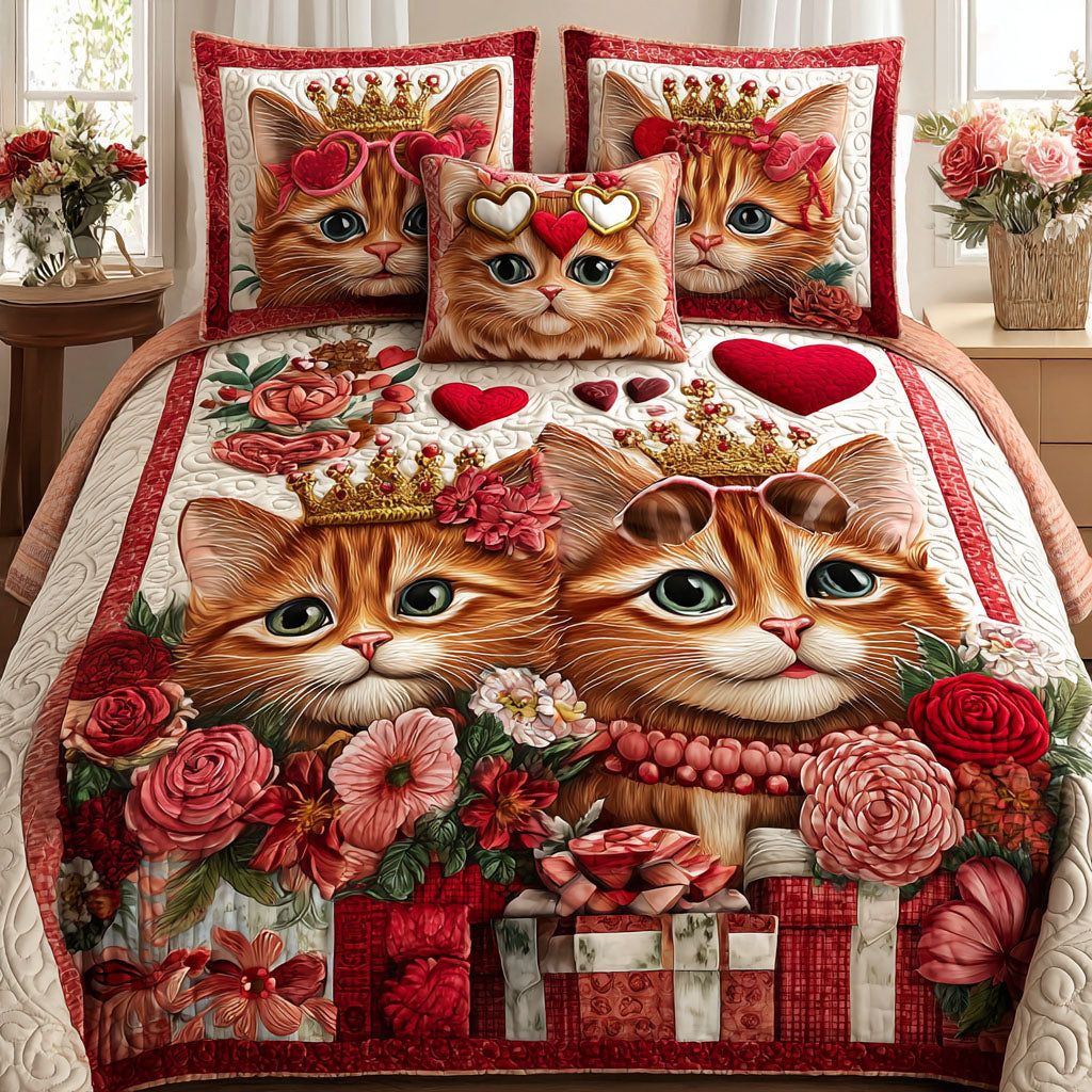 Endless Love 3-Piece Quilted Bedding Set NCU0NT11759