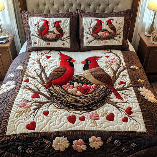 Endless Nest 3-Piece Quilted Bedding Set NCU0NT2732