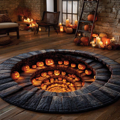 Halloween Quilted Round Mat NCU0VT262