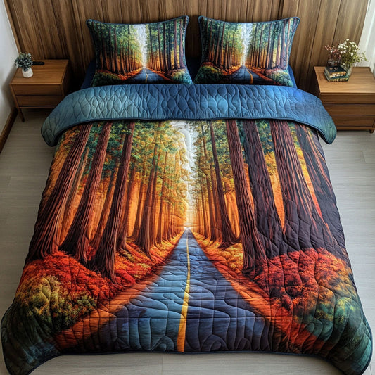 Endless Road 3-Piece Quilted Bedding Set NCU0NT5695