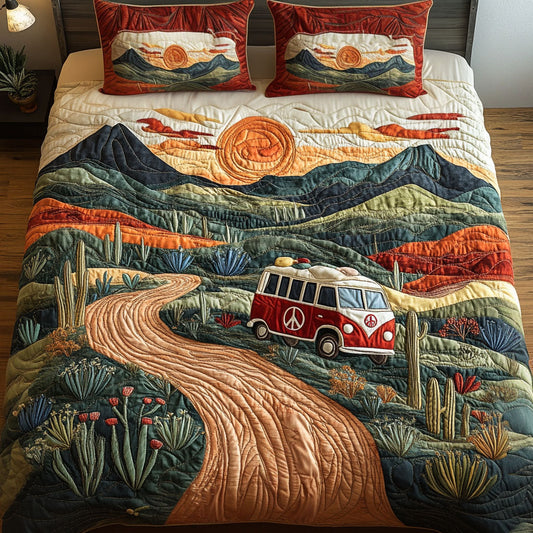 Endless Sunsets 3-Piece Quilted Bedding Set NCU0PT6125