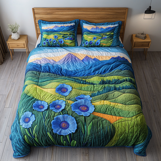 Endless Vista 3-Piece Quilted Bedding Set NCU0DK6915