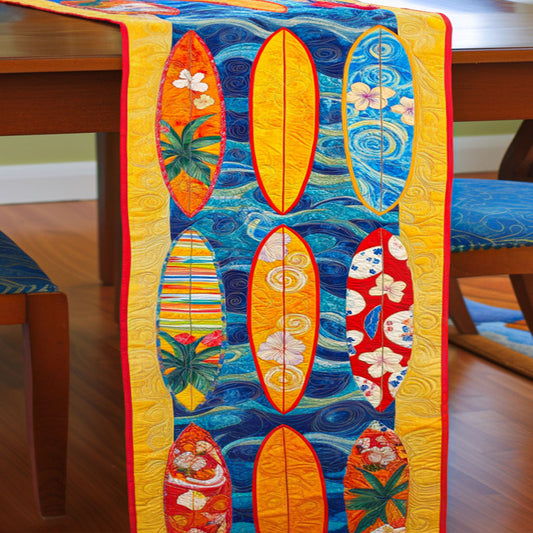Endless Wave Quilted Table Runner NCU0NT6591