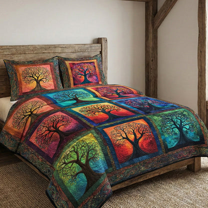 Enduring Roots 3-Piece Quilted Bedding Set NCU0NT12288