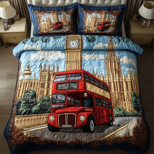English Charm 3-Piece Quilted Bedding Set NCU0VH4763