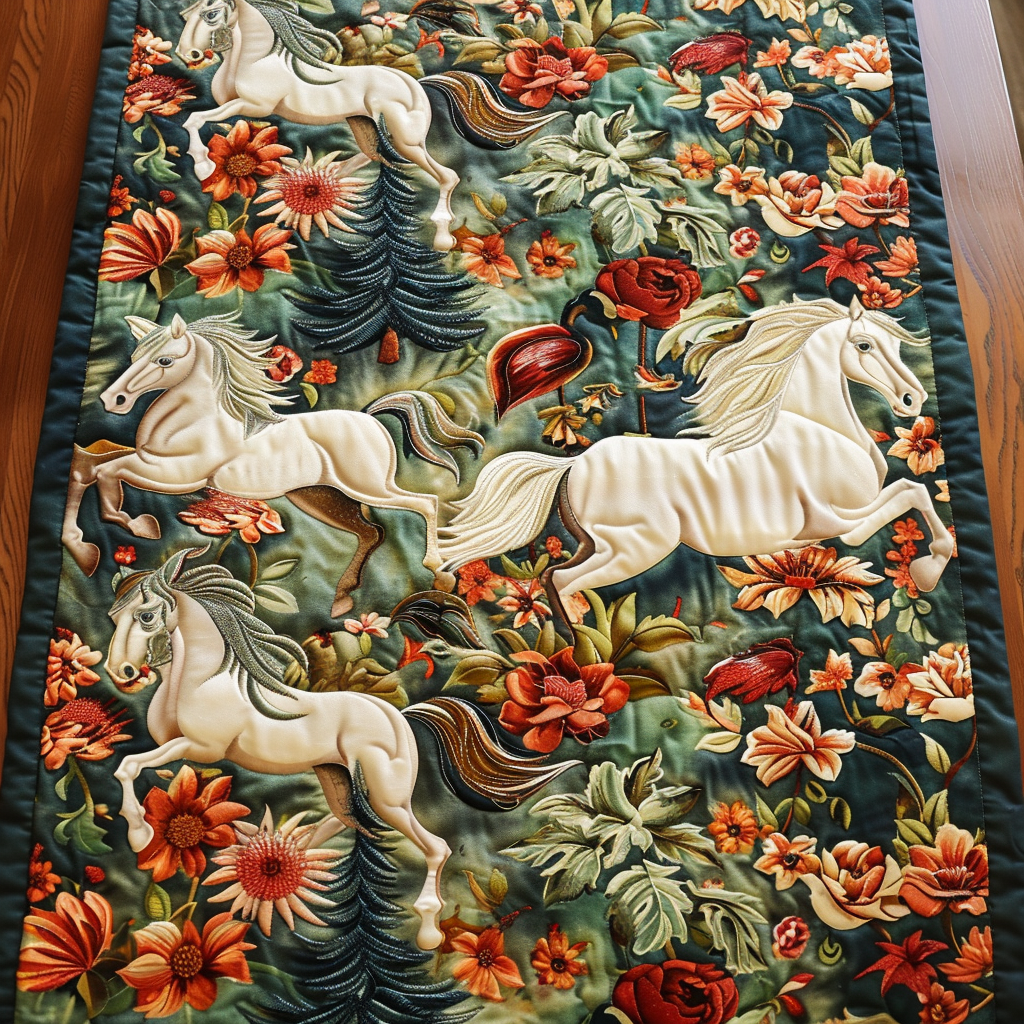 Equine Art Mystical Steeds Quilted Table Runner NCU0PD212