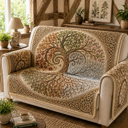 Equinox Temporal Grove Quilted Sofa Cover NCU0VL3844