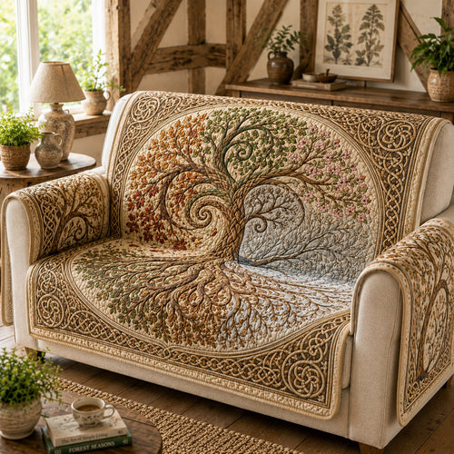 Equinox Temporal Grove Quilted Sofa Cover NCU0VL3844