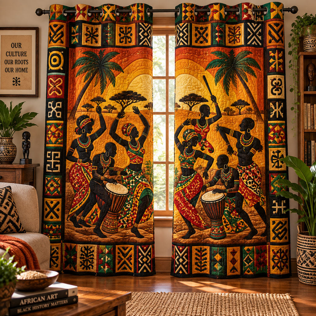 Essence of Africa Quilted Curtains NCU0PT12098