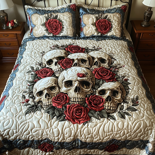 Eternal Bond 3-Piece Quilted Bedding Set NCU0VH1922