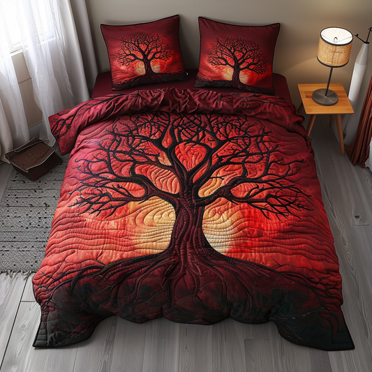 Eternal Branches 3-Piece Quilted Bedding Set NCU0DV6007