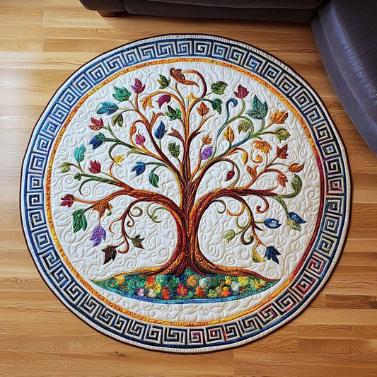 Eternal Branches Quilted Round Mat NCU0NT9612