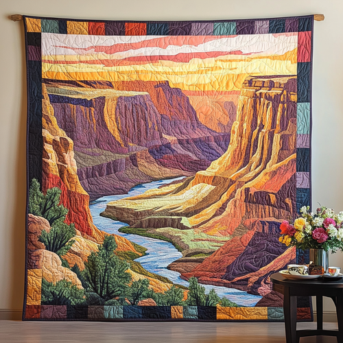 Eternal Canyon Art Quilt Hanging NCU0TL973