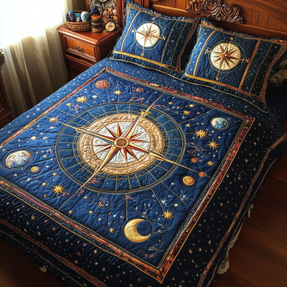 Eternal Compass 3-Piece Quilted Bedding Set NCU0PT3375