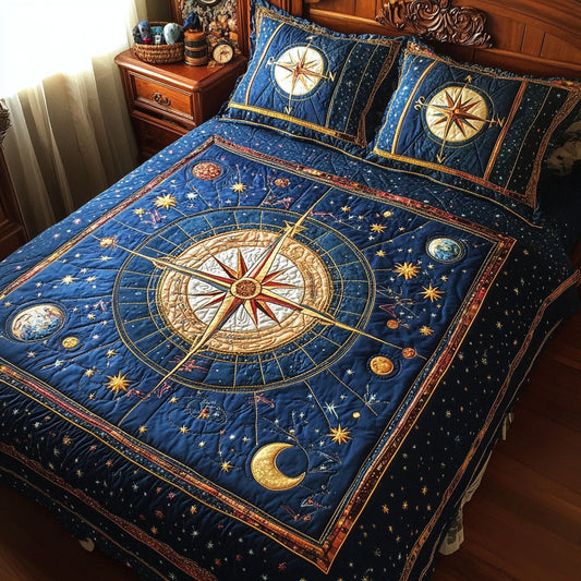 Eternal Compass 3-Piece Quilted Bedding Set NCU0PT3375