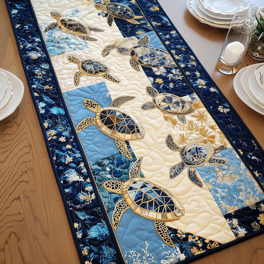 Eternal Current Quilted Table Runner NCU0DV4511
