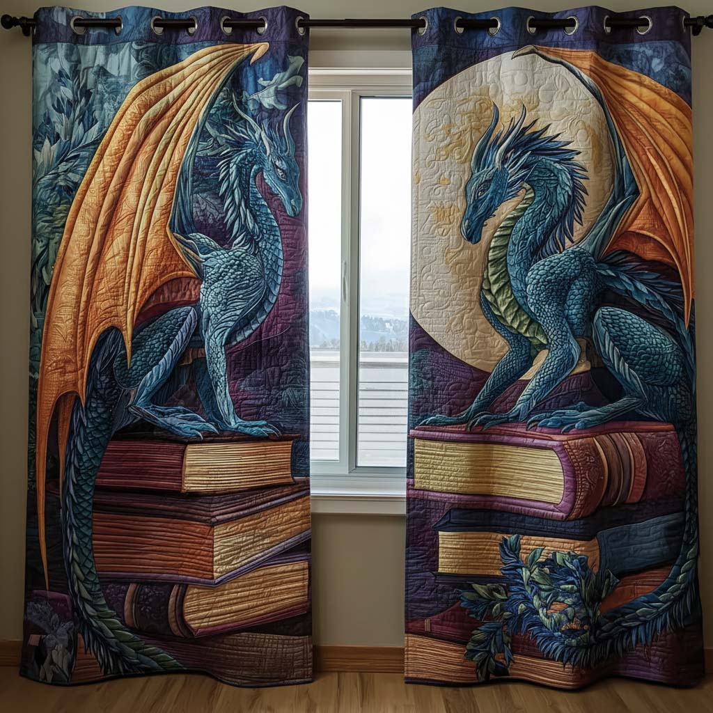 Eternal Dragon Quilted Curtains NCU0NT11170
