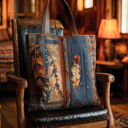 Eternal Feather Quilted Tote Bag NCU0PT8796