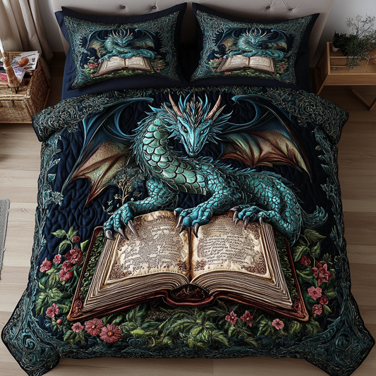 Eternal Flame 3-Piece Quilted Bedding Set NCU0DK4841