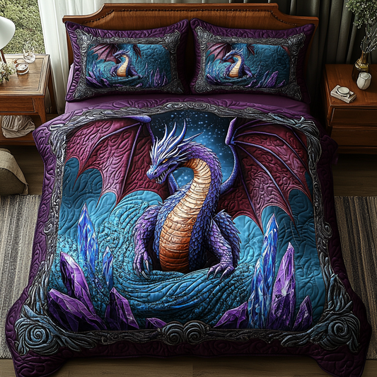Eternal Flame 3-Piece Quilted Bedding Set NCU0DV3666