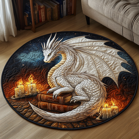 Eternal Flame Quilted Round Mat NCU0DV3726