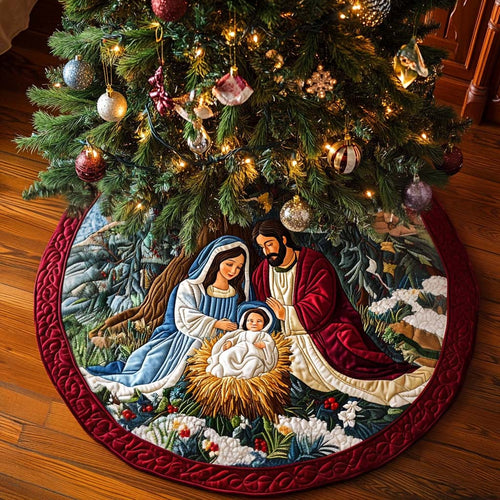 Eternal Grace Christmas Quilted Tree Skirt NCU0NT1827