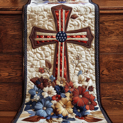 Eternal Hope Quilted Table Runner NCU0NT4671