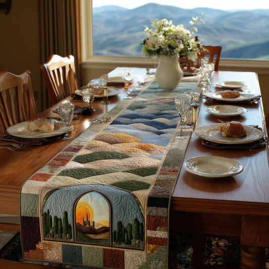 Eternal Kingdom Quilted Table Runner NCU0PT7560