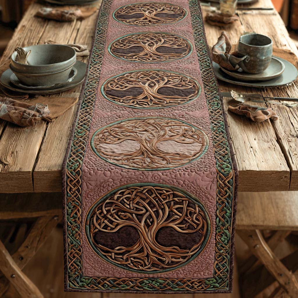 Eternal Knots Quilted Table Runner NCU0XD1104