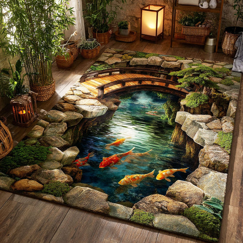 Eternal Koi Area Rug NCU0TD2555