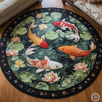 Eternal Koi Quilted Round Mat NCU0DV6861