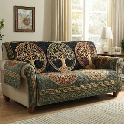 Eternal Orchard Quilted Sofa Cover NCU0XD2375