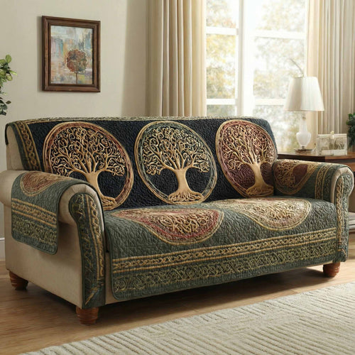 Eternal Orchard Quilted Sofa Cover NCU0XD2375