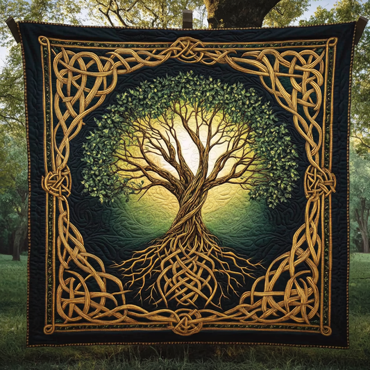 Eternal Roots Quilted Blanket NCU0VL897