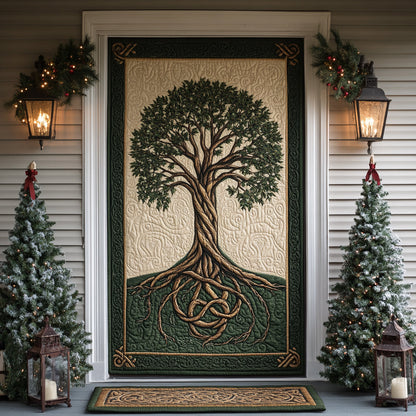 Eternal Roots Quilted Door Cover NCU0DV8392