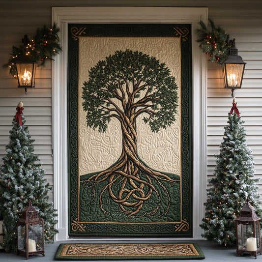 Eternal Roots Quilted Door Cover NCU0DV8392