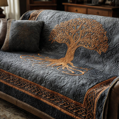 Eternal Roots Quilted Sofa Cover NCU0NT11837