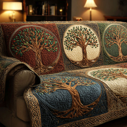 Eternal Roots Quilted Sofa Cover NCU0TV572