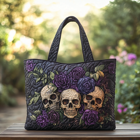 Eternal Rose Quilted Tote Bag NCU0DK9599