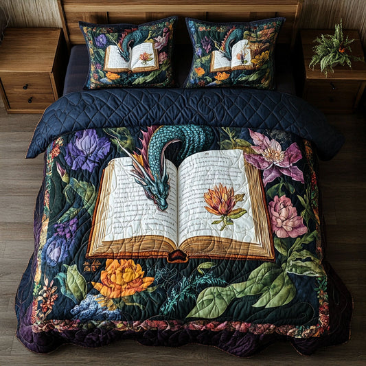 Eternal Scribe 3-Piece Quilted Bedding Set NCU0PT5561