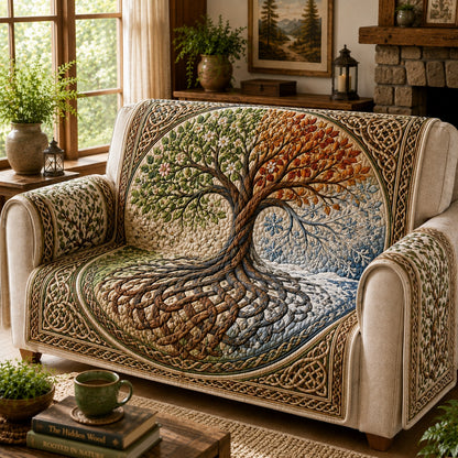 Eternal Seasons Cycle Quilted Sofa Cover NCU0VL3860