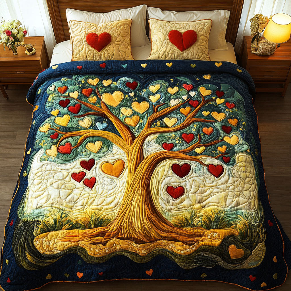Eternal Shade 3-Piece Quilted Bedding Set NCU0NT2769